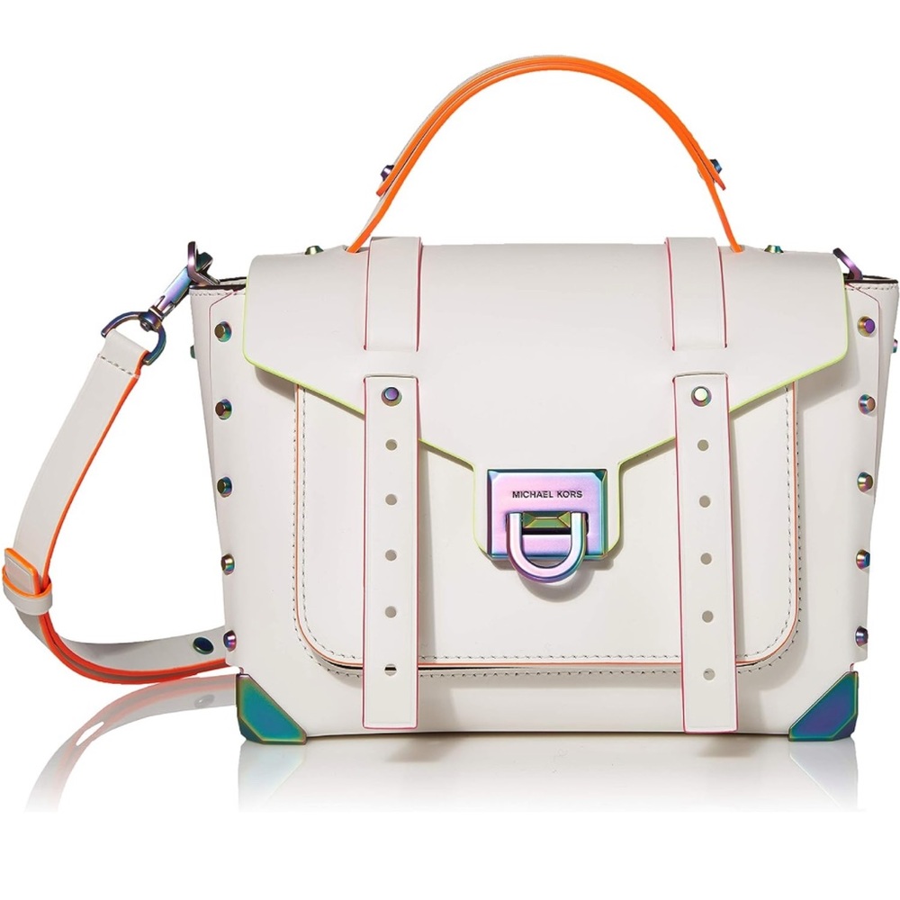 Michael Kors White Satchel Crossbody